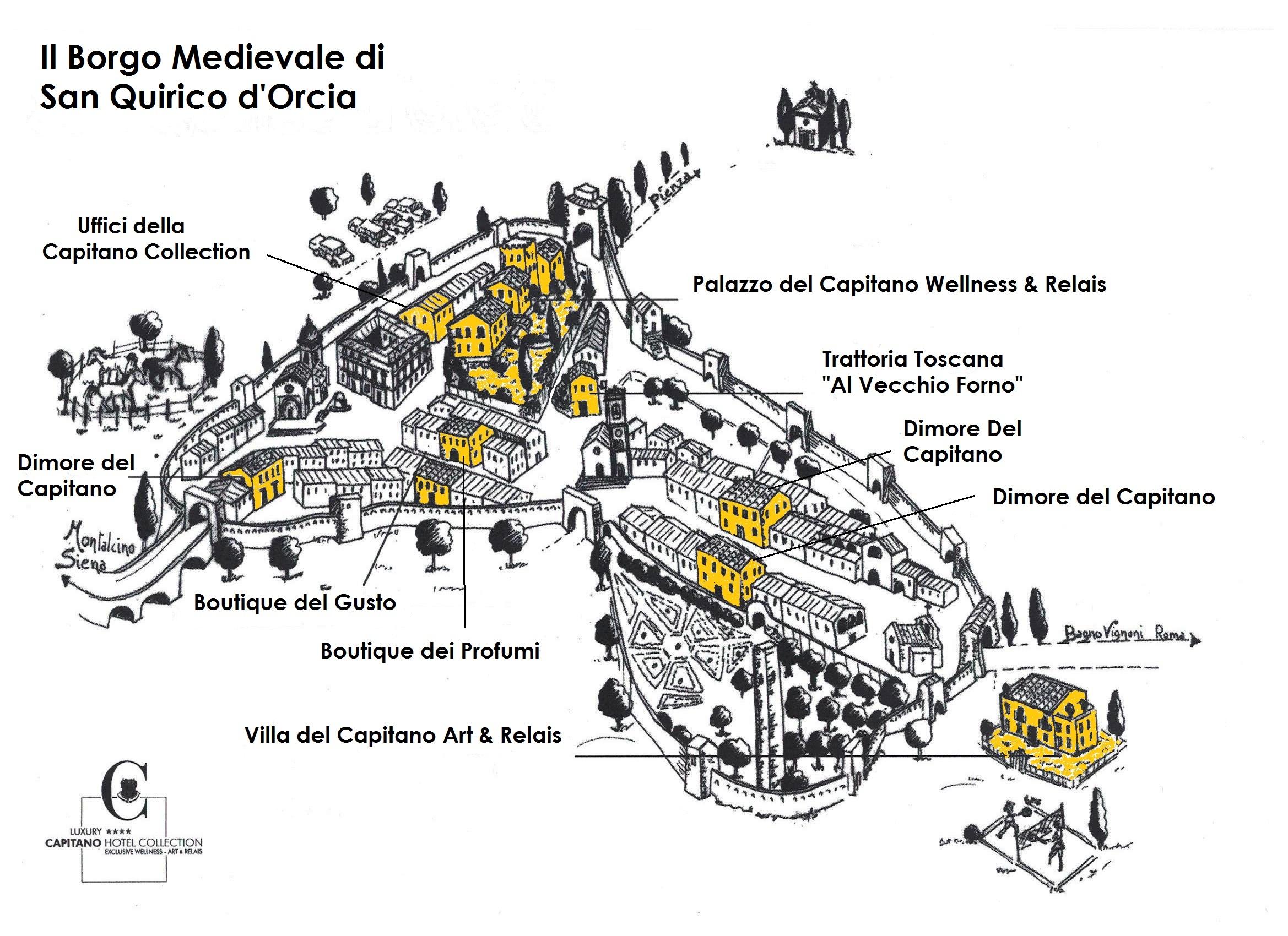 Hotel Palazzo Del Capitano Wellness E Relais San Quirico dʼOrcia Zewnętrze zdjęcie